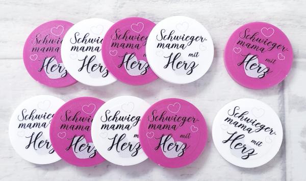 Schwiegermama mit Herz - grau/schwarz - EKW-Chip