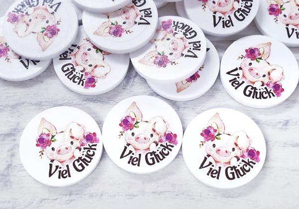 Viel Glück! Schweinchen Mädchen EKW-Chip