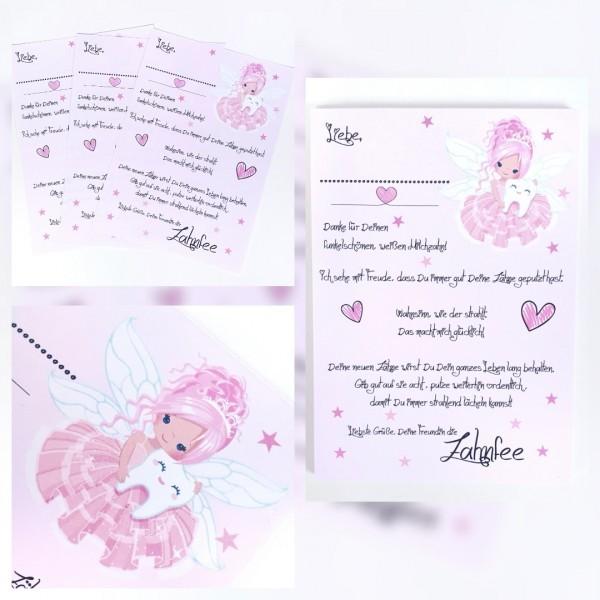 Brief der Zahnfee - rosa