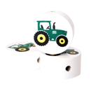 Motivscheibe weiß Traktor grün