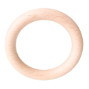 Holzring 85mm roh getrommelt mit Querbohrung